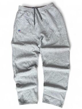 Russell Athletic Gray Men's Wide Leg Sweatpants with Drawstring